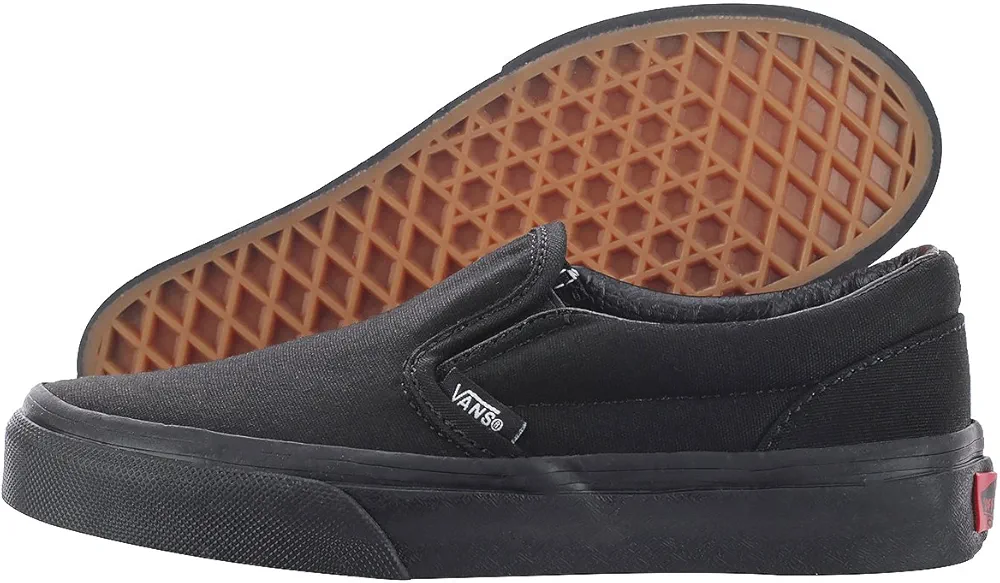 Vans Boys' Classic Slip-On Black/Black 1.5